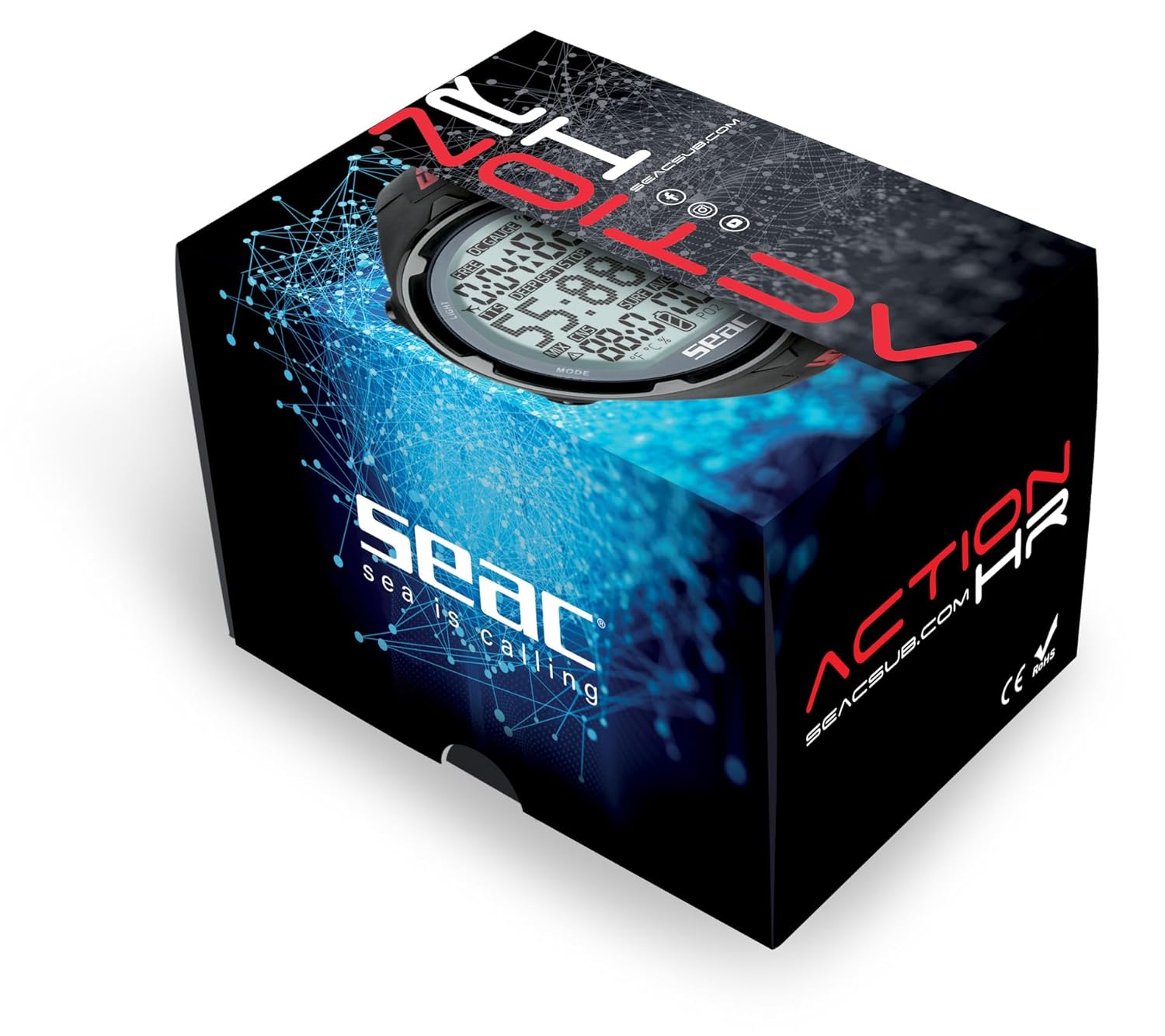 Thumbnail 4 de SEAC Action : ordinateur de plongée poignet pour plongée, apnée et mode gauge