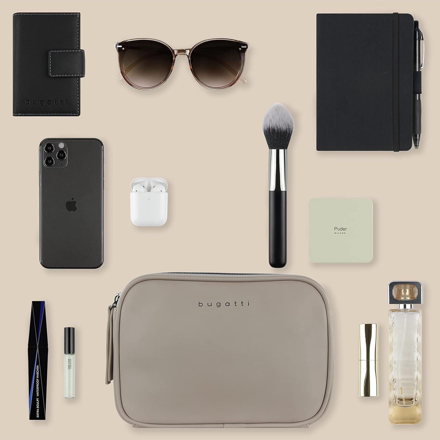 Thumbnail 5 de bugatti Almata kleine Schultertasche Damen – Umhängetasche mit verstellbarem Schultergurt