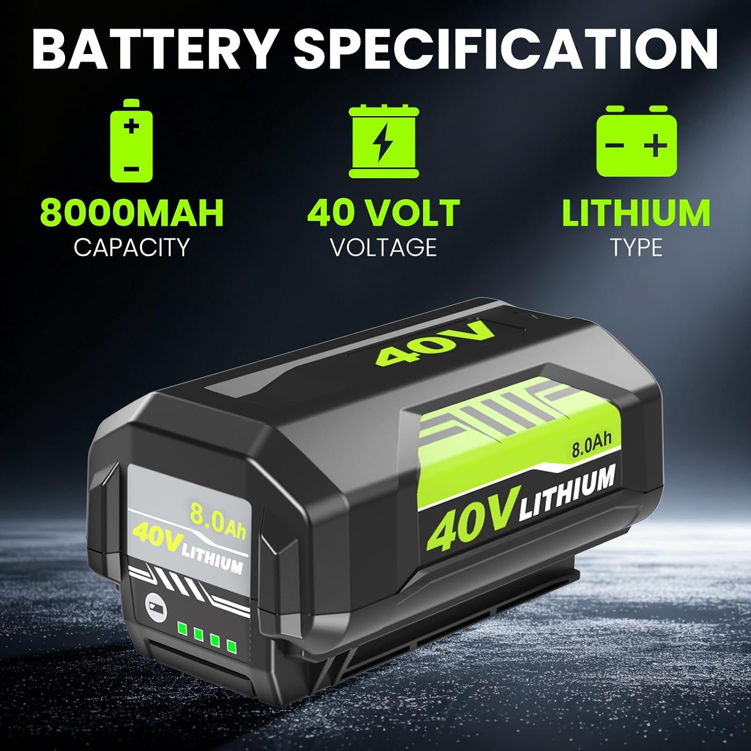 Detalle 2 de Replacement battery pack, 8.0Ah