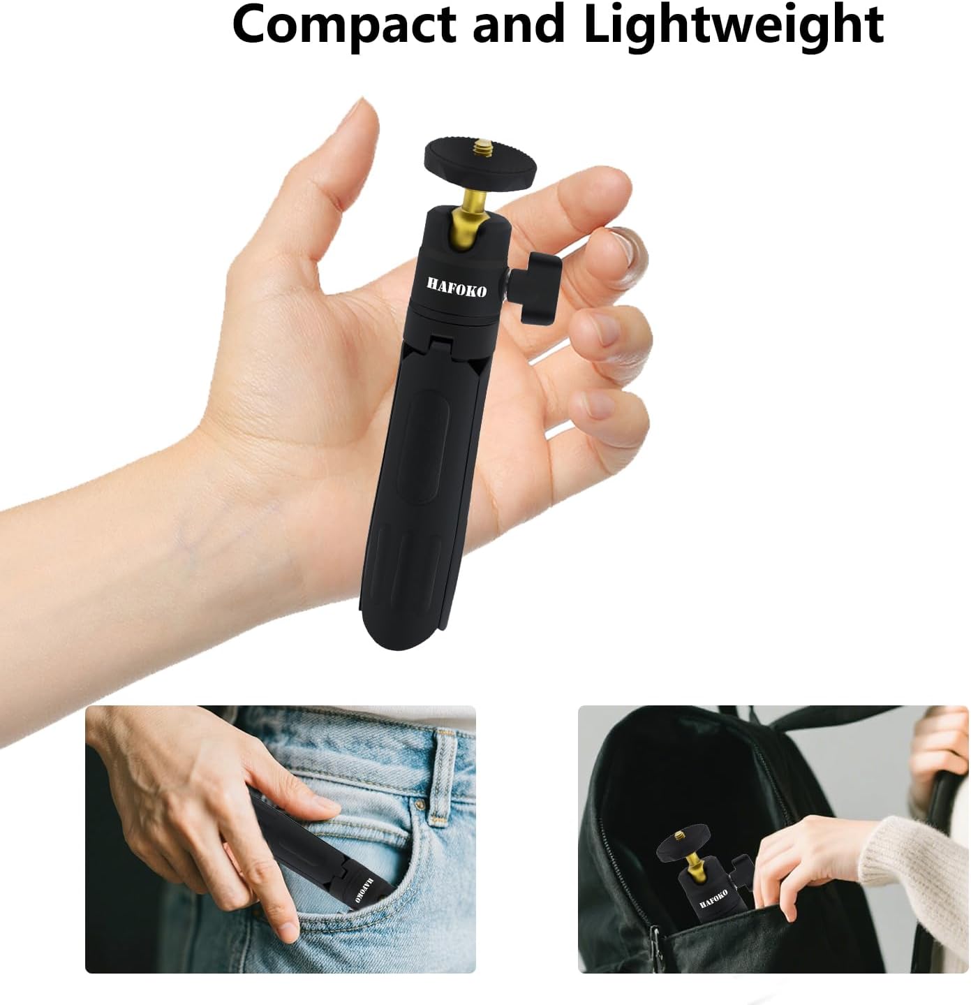 Thumbnail 5 de HAFOKO ST-08 mini camera tripod 2 kg support