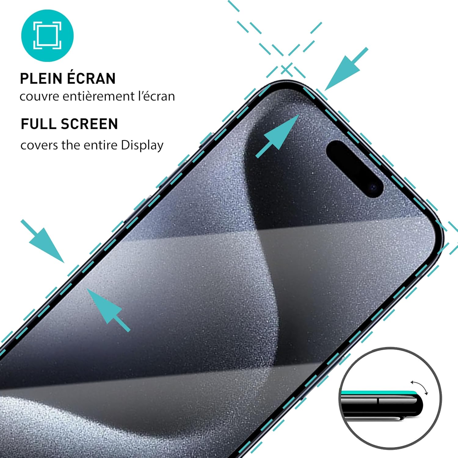 Thumbnail 1 de smartect 2P_2P_FS_PH_iPhone_15_Pro gehard glas voor iPhone 15 Pro