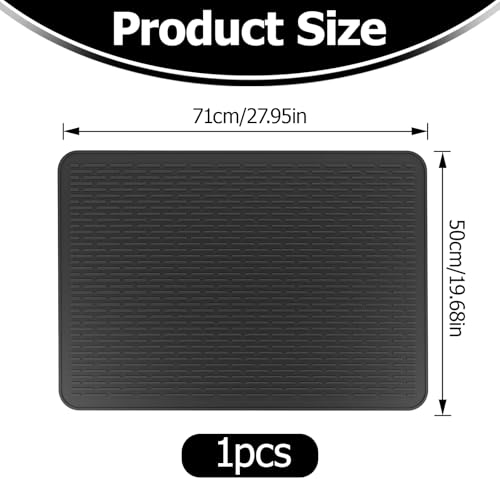 Detalle de Kozdtiz Stove Top Cover for Electric Stove 71 x 50 cm – Silicone Hob Top Protector (Black)