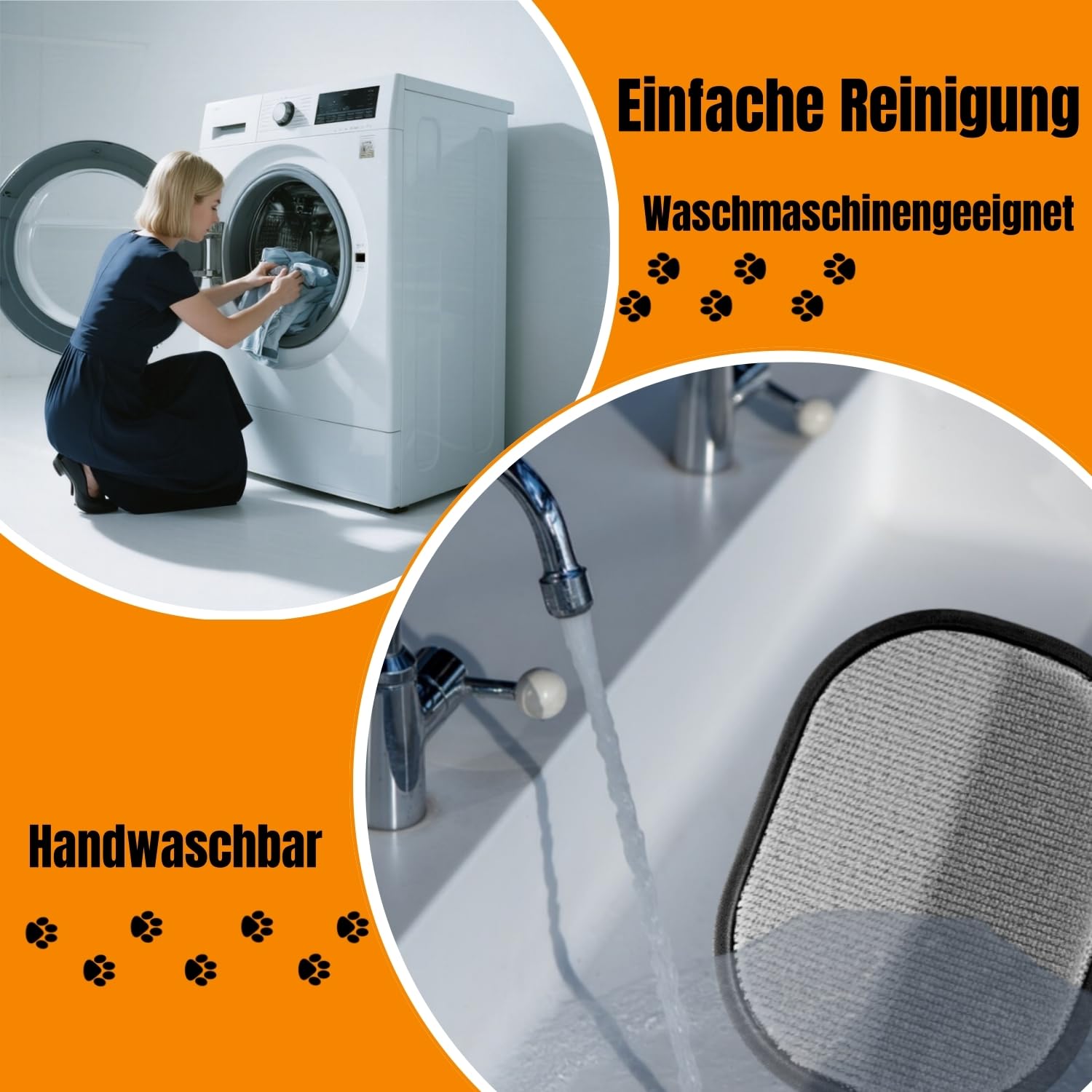 Thumbnail 6 de Upgrade Tierhaar Handschuh Fell Magnet – doppelseitiger Tierhaarentferner für Katzen & Hunde (2 Stück, schwarz)