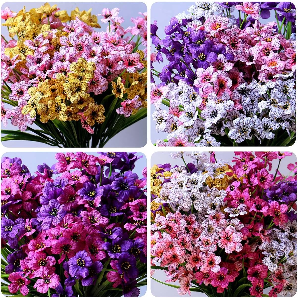 Thumbnail 3 de YXYQR 20 Bundles Artificial Flowers – UV‑Resistant Silk Look for Outdoor Decor
