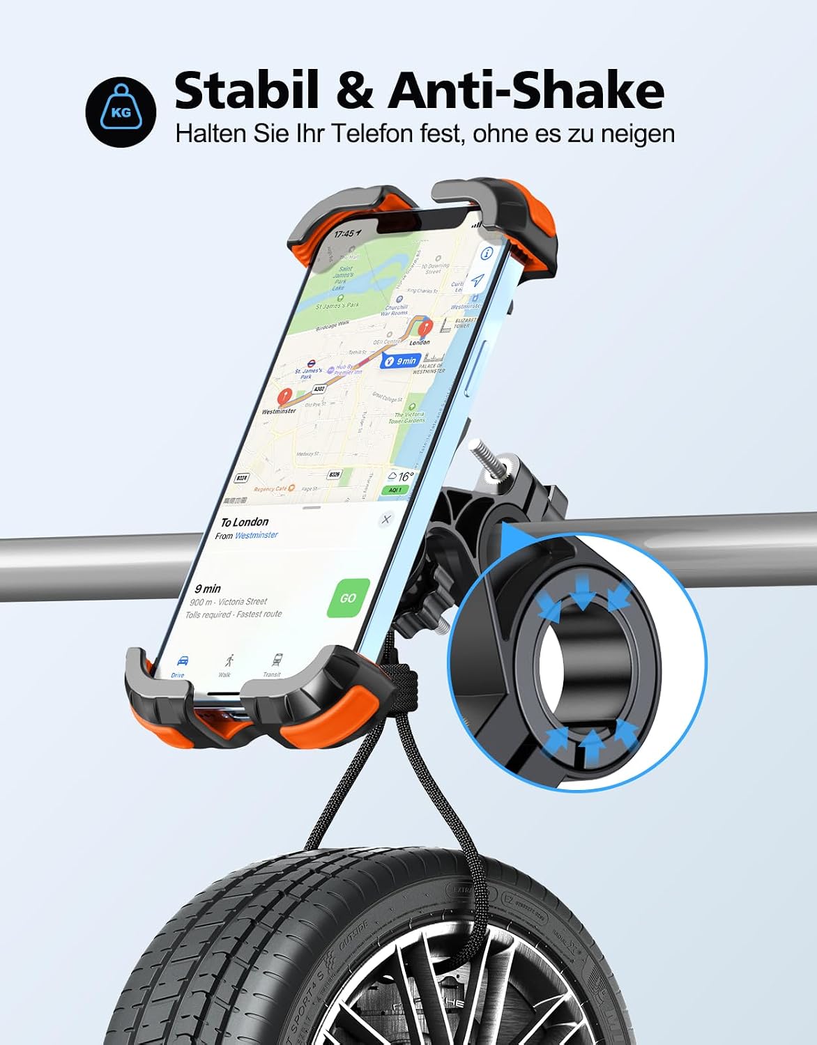 Thumbnail 4 de Glangeh Handyhalterung Fahrrad 360° für 4,7–6,8 Zoll
