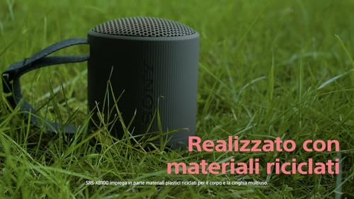Thumbnail 6 de Sony SRS-XB100: Speaker wireless Bluetooth portatile, resistente IP67 e cinturino in Nero
