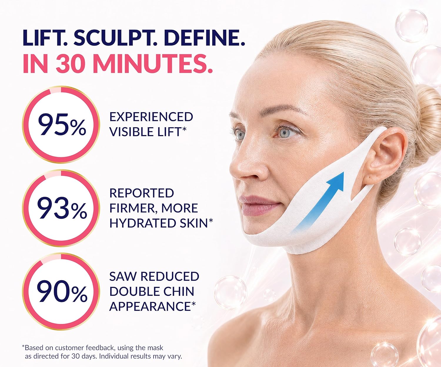 Thumbnail 2 de Double Chin Reducer Mask 10-pack 🧖