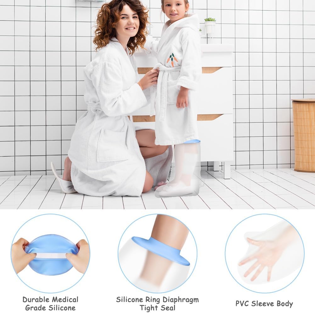 Thumbnail 2 de AOOWU Waterproof Cast Cover for Kids: Leg, Ankle and Foot Shield for Shower