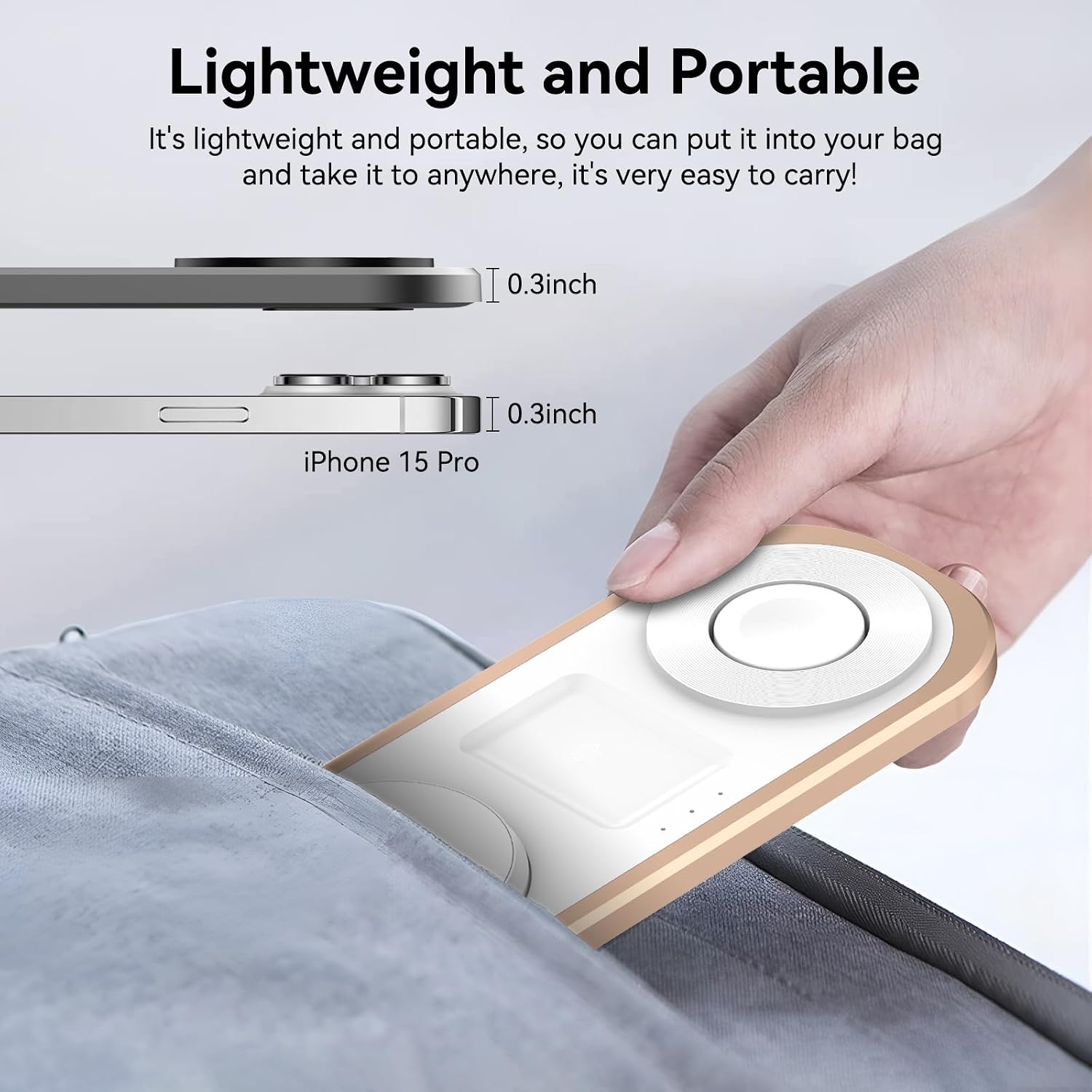 Thumbnail 4 de 3 in 1 Fast Wireless Charger Stand for iPhone
