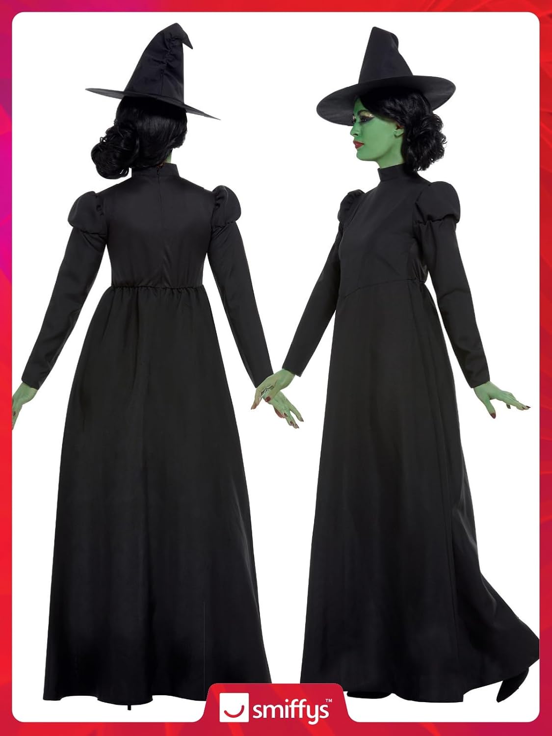 Thumbnail 5 de Smiffys Wicked Witch Costume 37–38.5" Bust