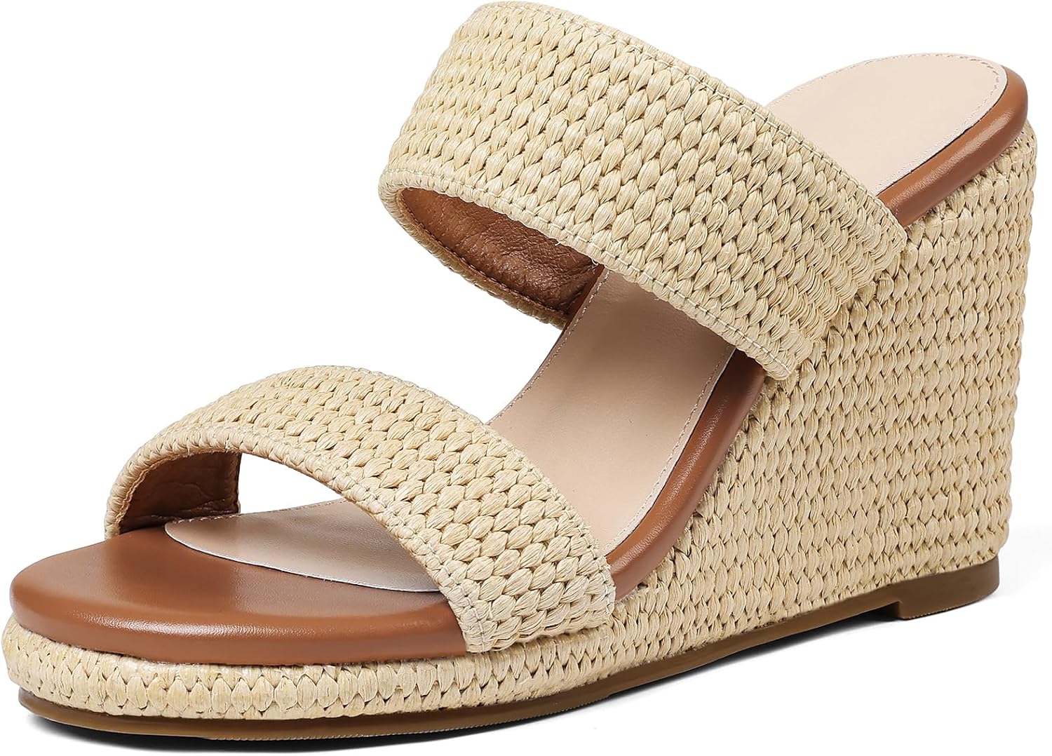 Thumbnail 6 de mikarka Slip On Wedge Sandals for Women – Open Toe Espadrille Platform Slides