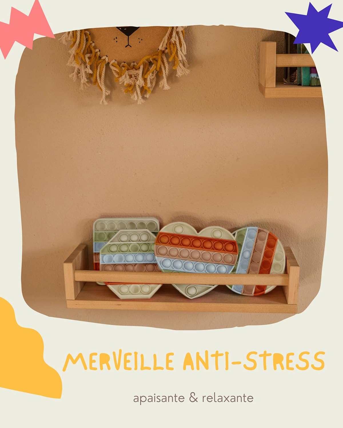Detalle de Pop on It pour Les Enfants | Set Cadeau 4 pièces Pastel Pop Bubble – Poppets en Silicone Haute Qualité