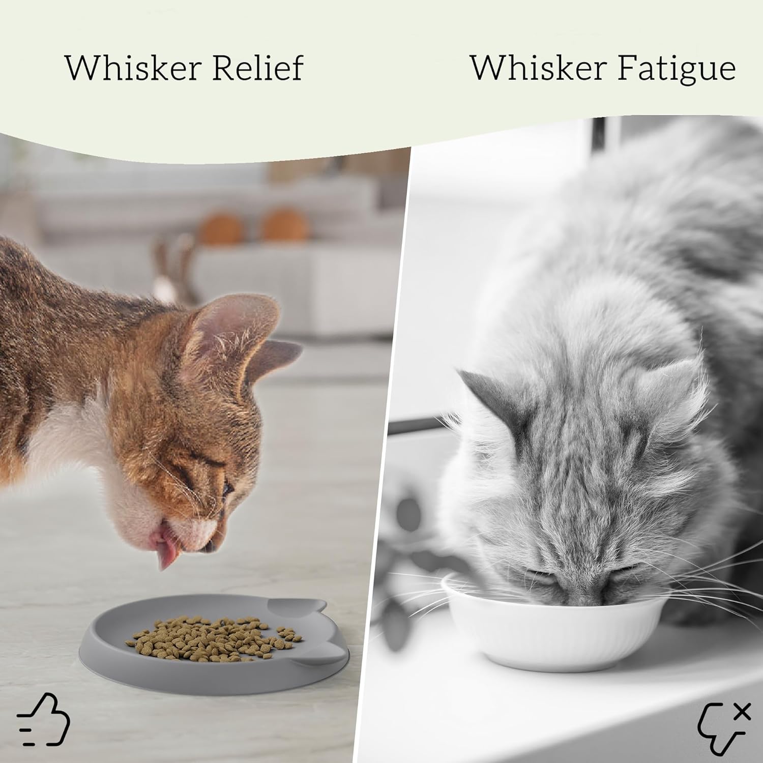 Thumbnail 3 de Wingcases gamelle en silicone anti-moustache 15 x 15 cm gris foncé pour chat et chien