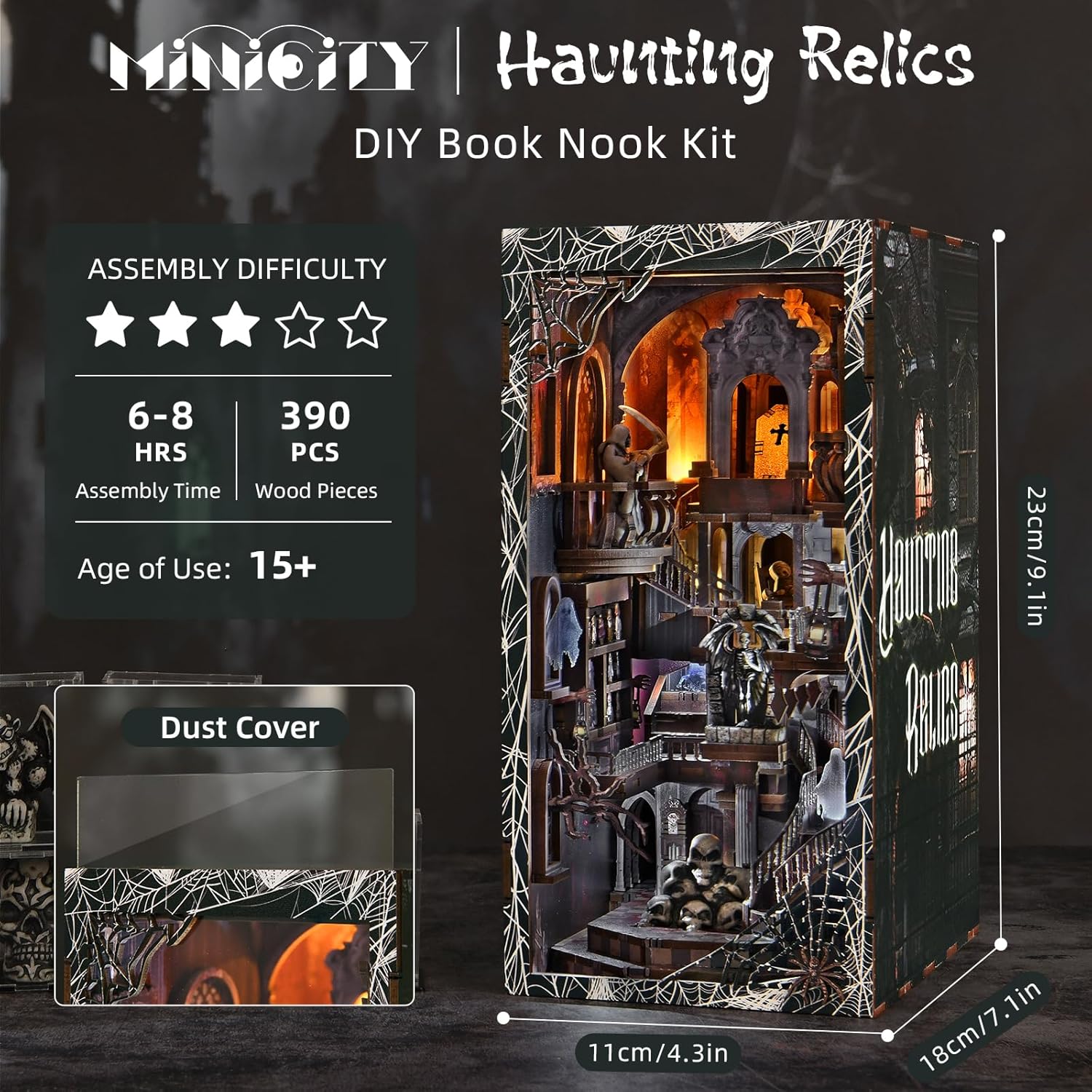 Detalle 2 de MiniCity Book Nook Kit with LED Light