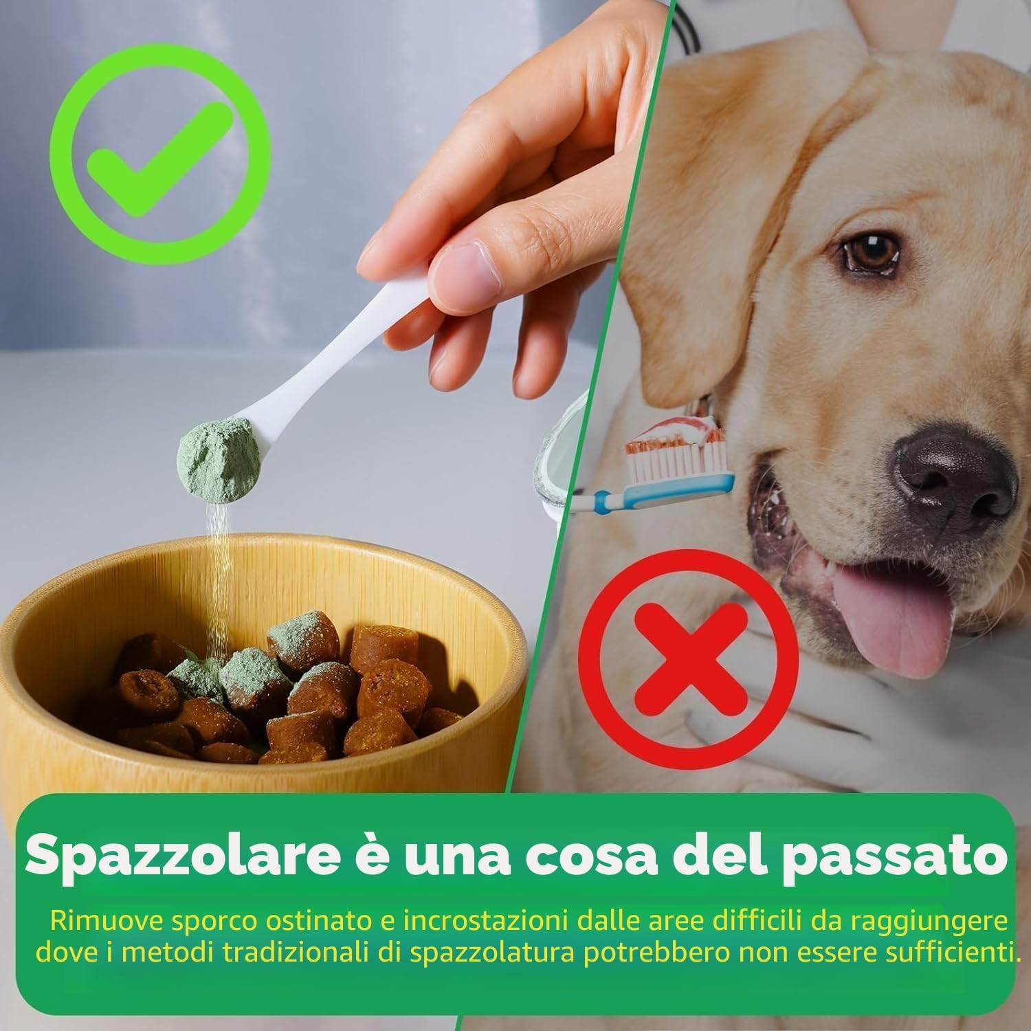Detalle 2 de Polvere Denti Cane 300 g per rimuovere placca e tartaro (cani e gatti)