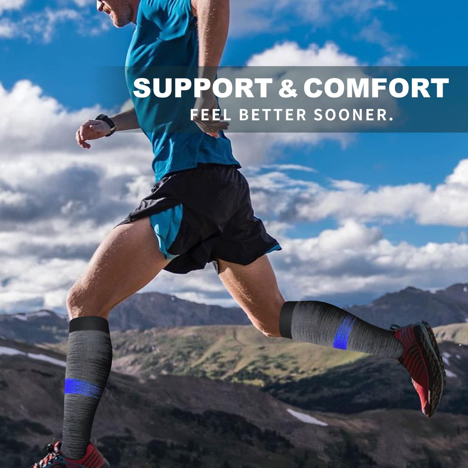 Detalle de Copper Compression Socks, 6-Pack