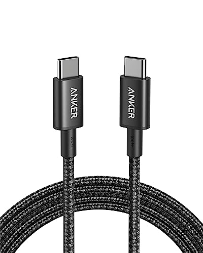 Detalle de Anker 100W USB-C Kabel PD 3.0 Schnellladen 1,8 m – Schwarz