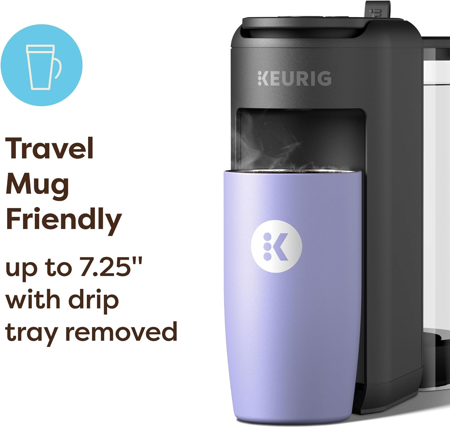 Thumbnail 6 de Keurig K-Mini Mate Plus: Compact Single-Serve Coffee, Brew Over Ice, Strong Brew, 50 oz Reservoir
