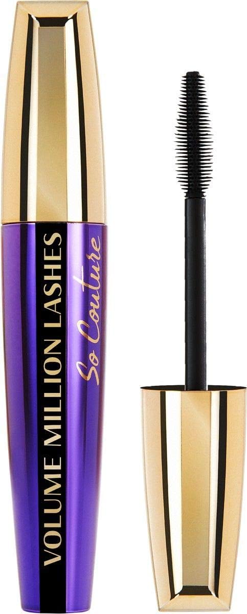 Detalle de L'Oréal 755104/09-6/52-2 mascara, svart, 9,5 ml med volym och fransseparering