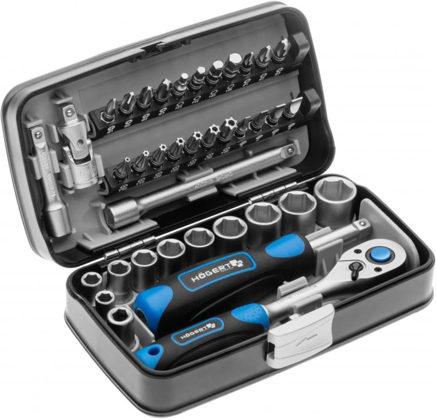 Detalle de Högert Technik HT1R462 38 piezas, maletín de herramientas