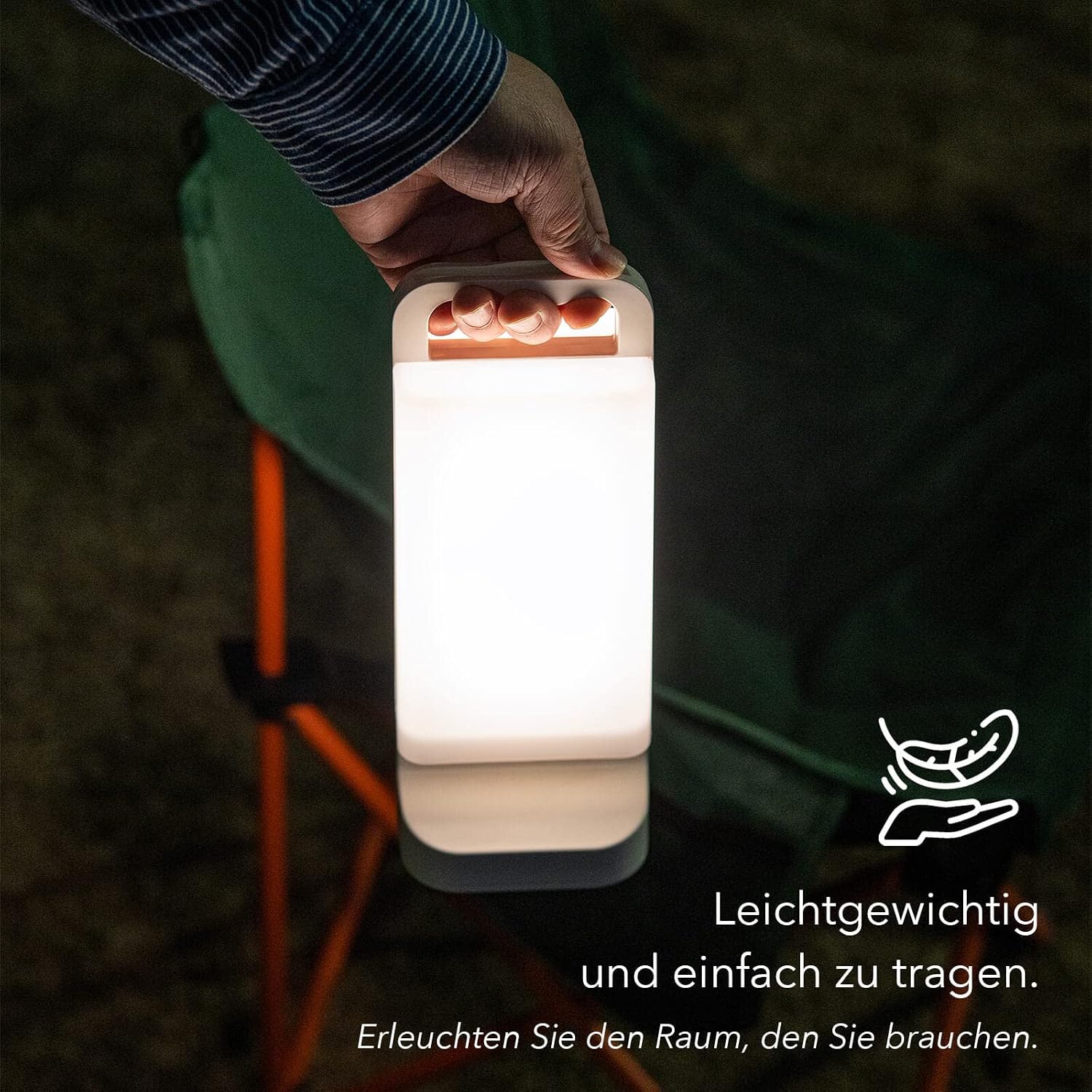 Detalle 1 de Lepwings 48 LED Campinglampe mit 6000 mAh