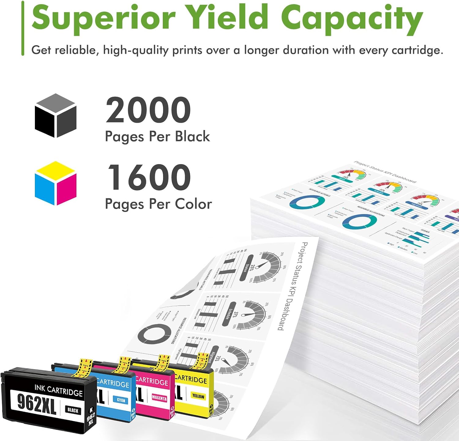 Detalle de 962XL Compatible Ink Cartridges, 4-Pack