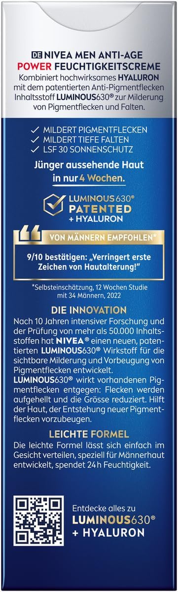 Thumbnail 4 de NIVEA MEN Anti-âge 2 en 1 Power : crème de jour hydratante avec SPF 30