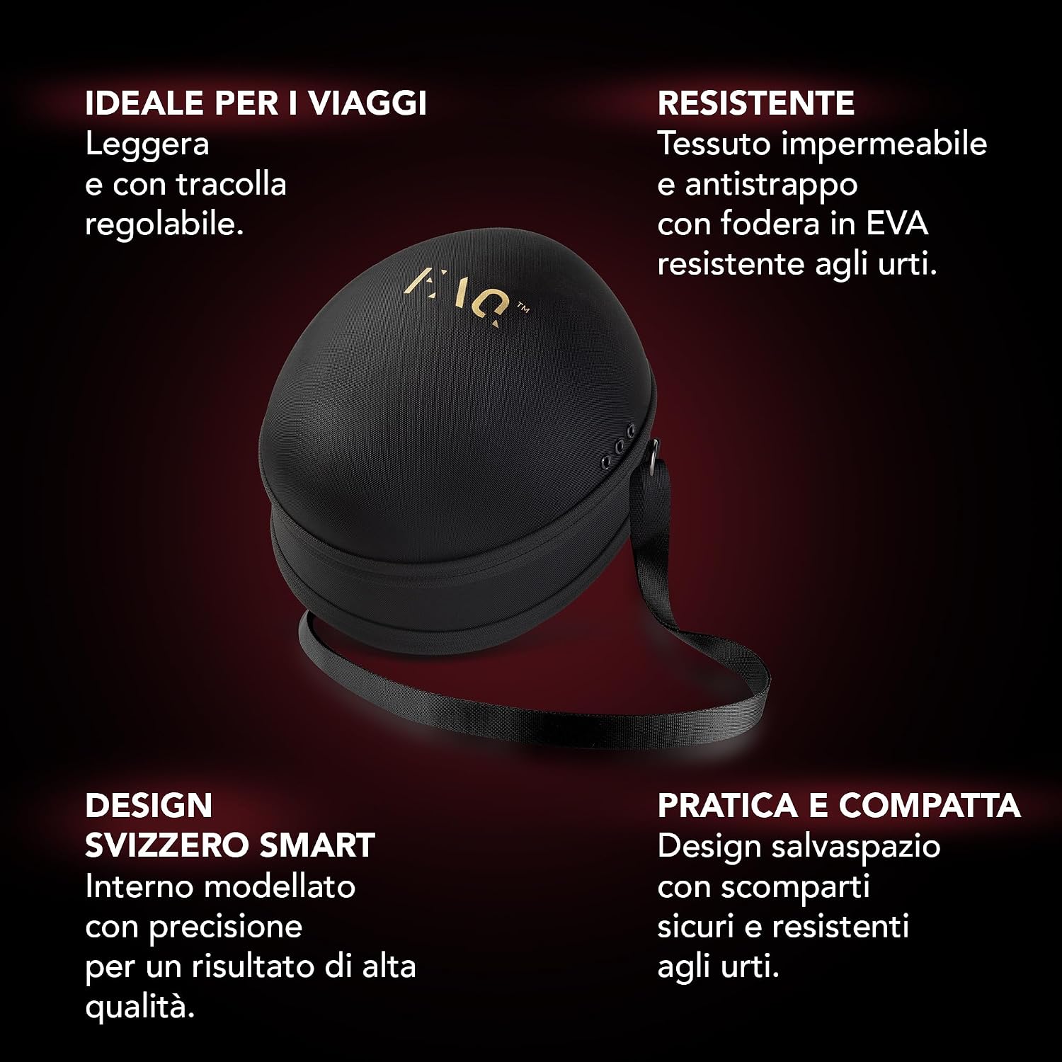 Detalle 2 de FAQ 202 Maschera viso LED wireless con custodia da viaggio – Skincare anti-age