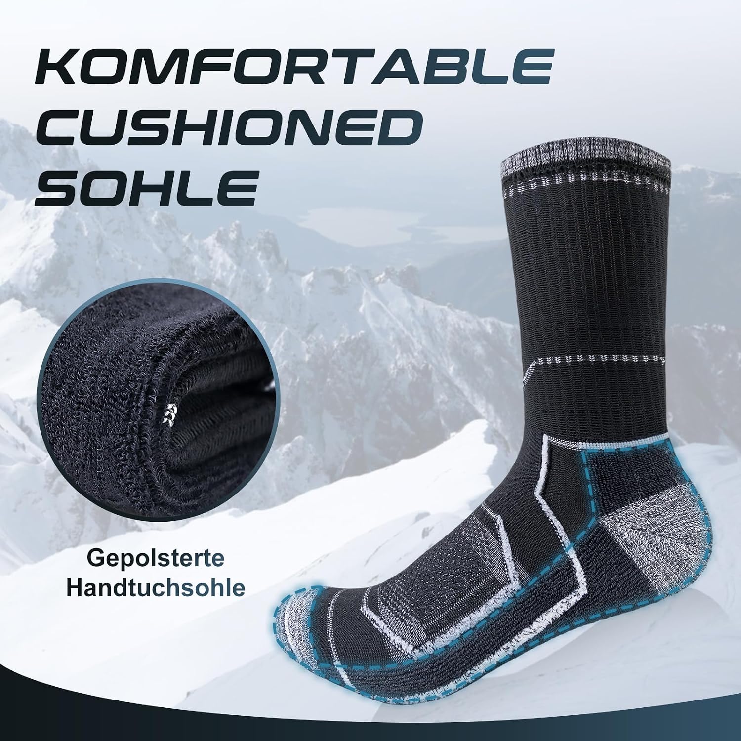 Thumbnail 4 de inaWarm Socken 43-46 Sportsocken
