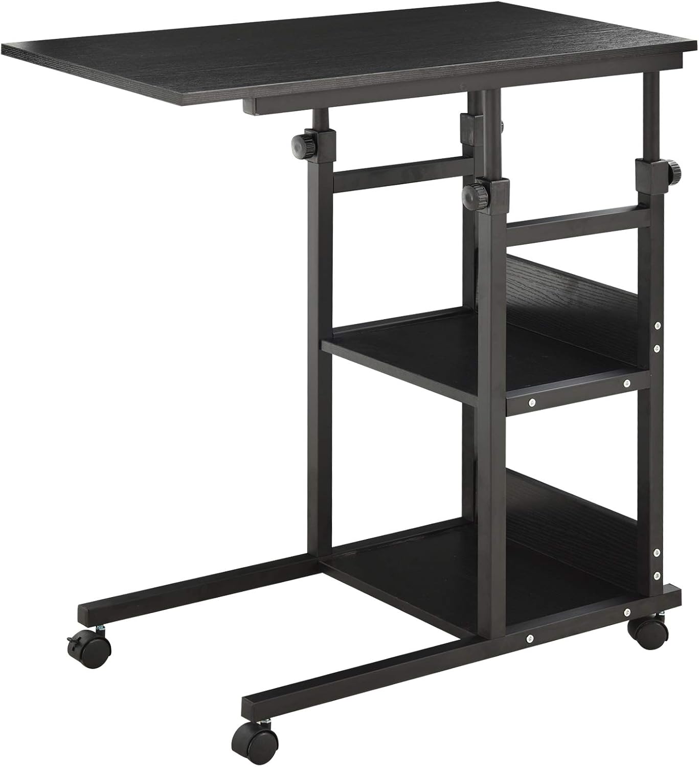 Detalle de HOMCOM Mesa Auxiliar 80x40 cm 72-82 cm