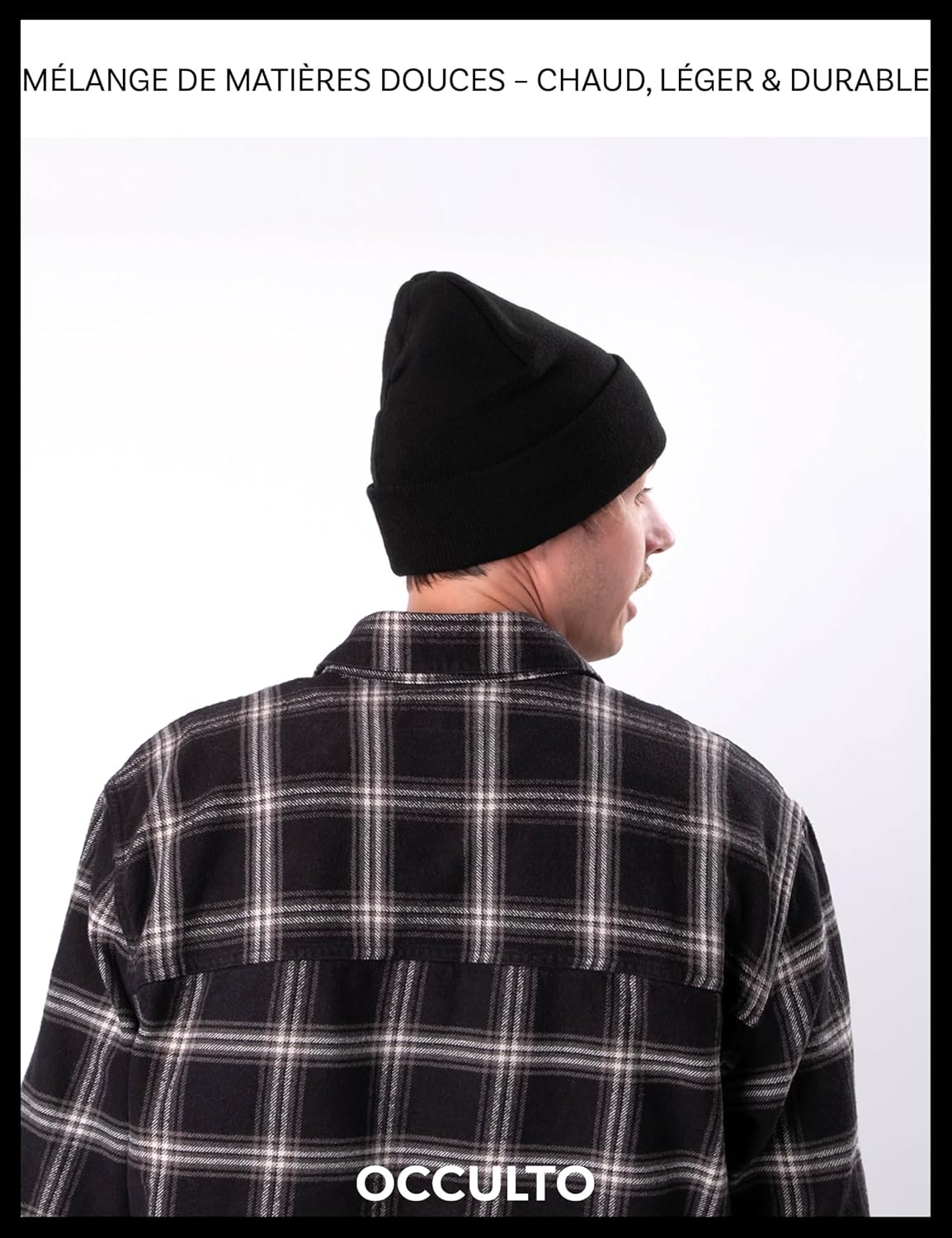 Detalle de Bonnet d’hiver Occulto Eli (unisex) en acrylique doux