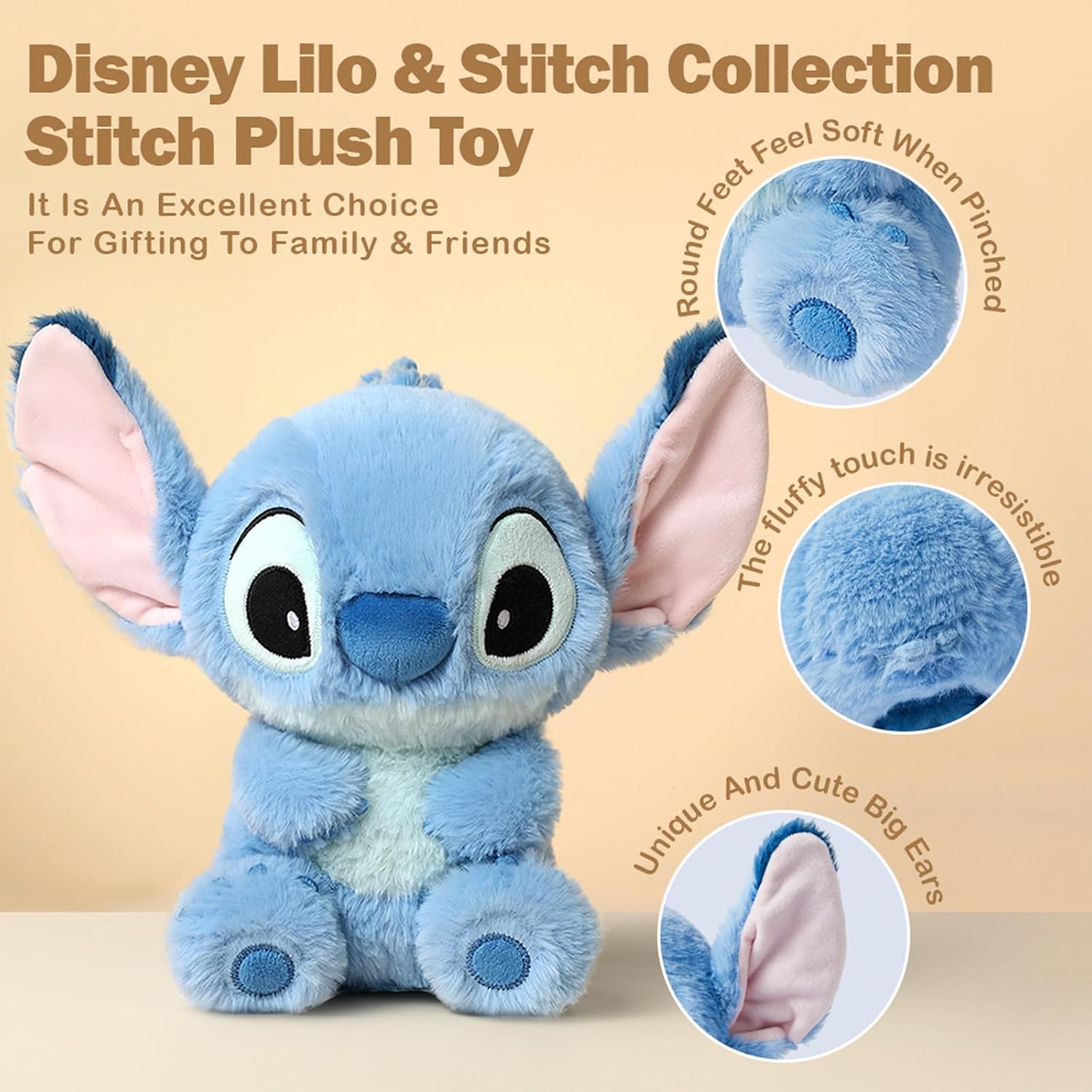 Detalle de MINISO Stitch Plush Toy, 10.24-inch