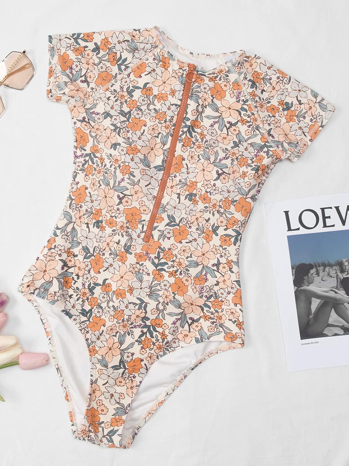 Thumbnail 4 de CUPSHE Maillot de Bain Une pièce Col montant ZIP