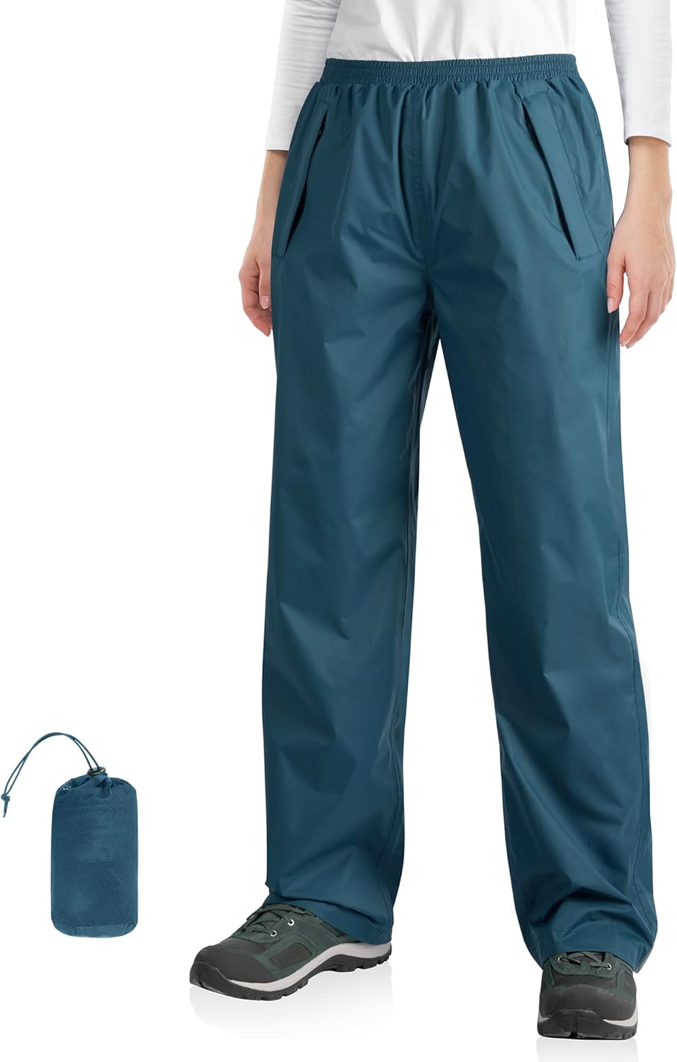 Thumbnail 6 de 33,000ft Damen Regenhose wasserdicht fürs Radfahren und Outdoor – reflektierende Wind- und Regen-Überziehhose