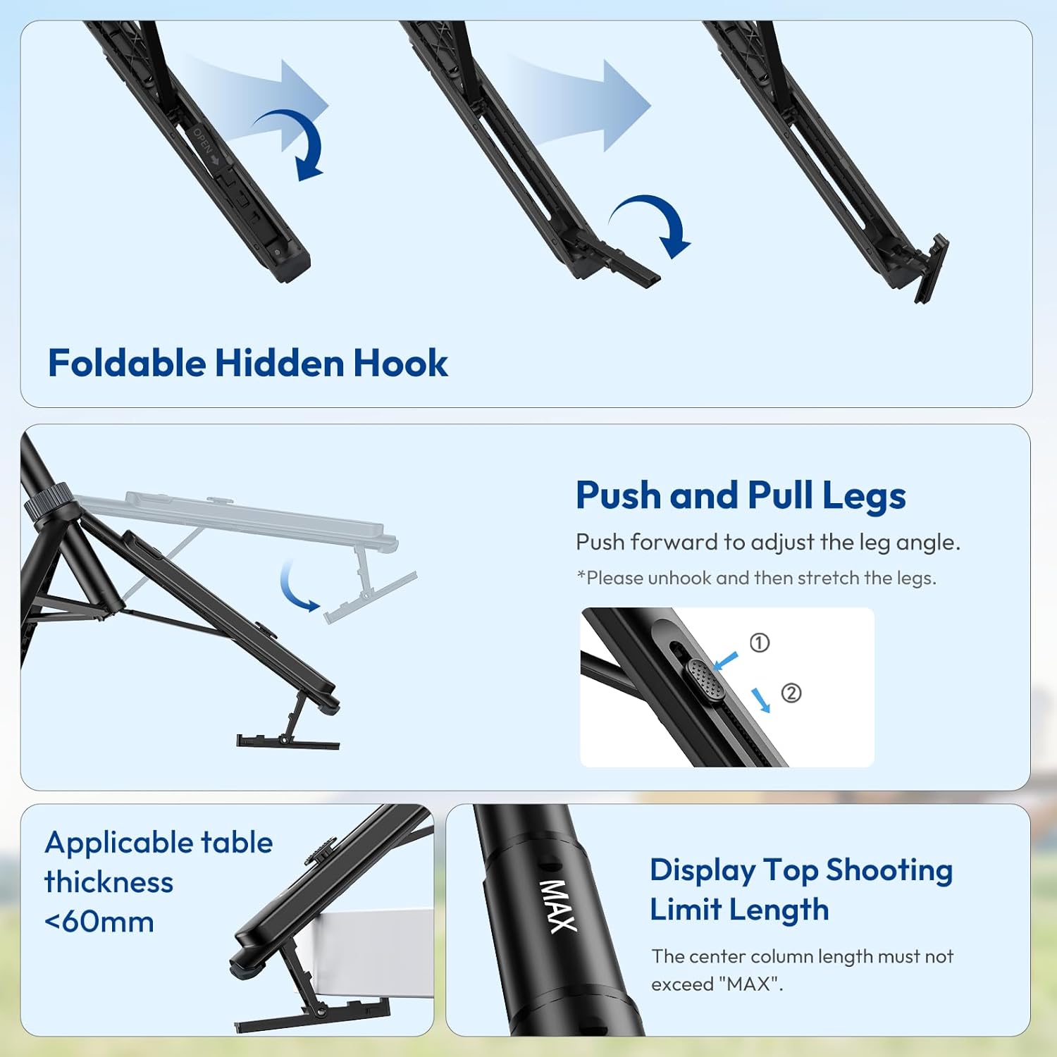 Thumbnail 4 de ULANZI TT88 57" Magnetic Tripod for iPhone