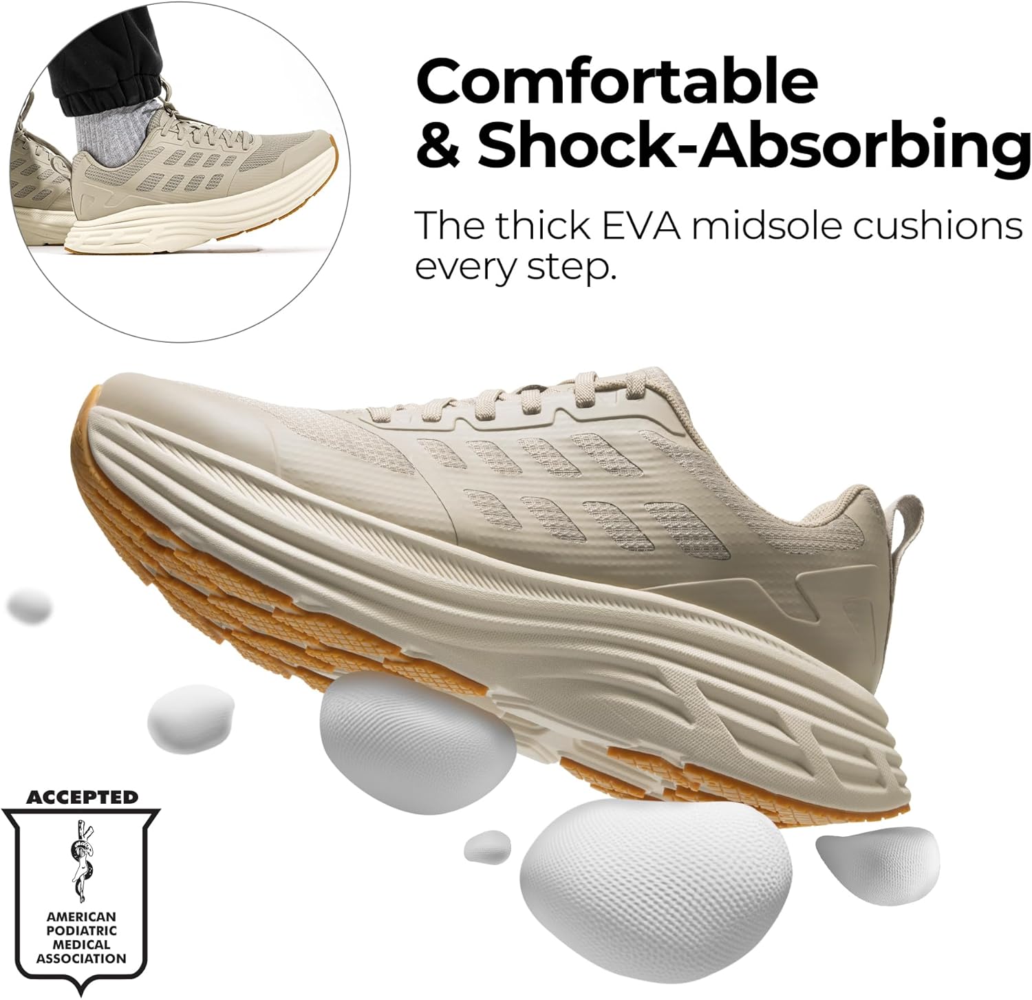 Detalle de NORTIV 8 Men's Cushioning Running Shoes