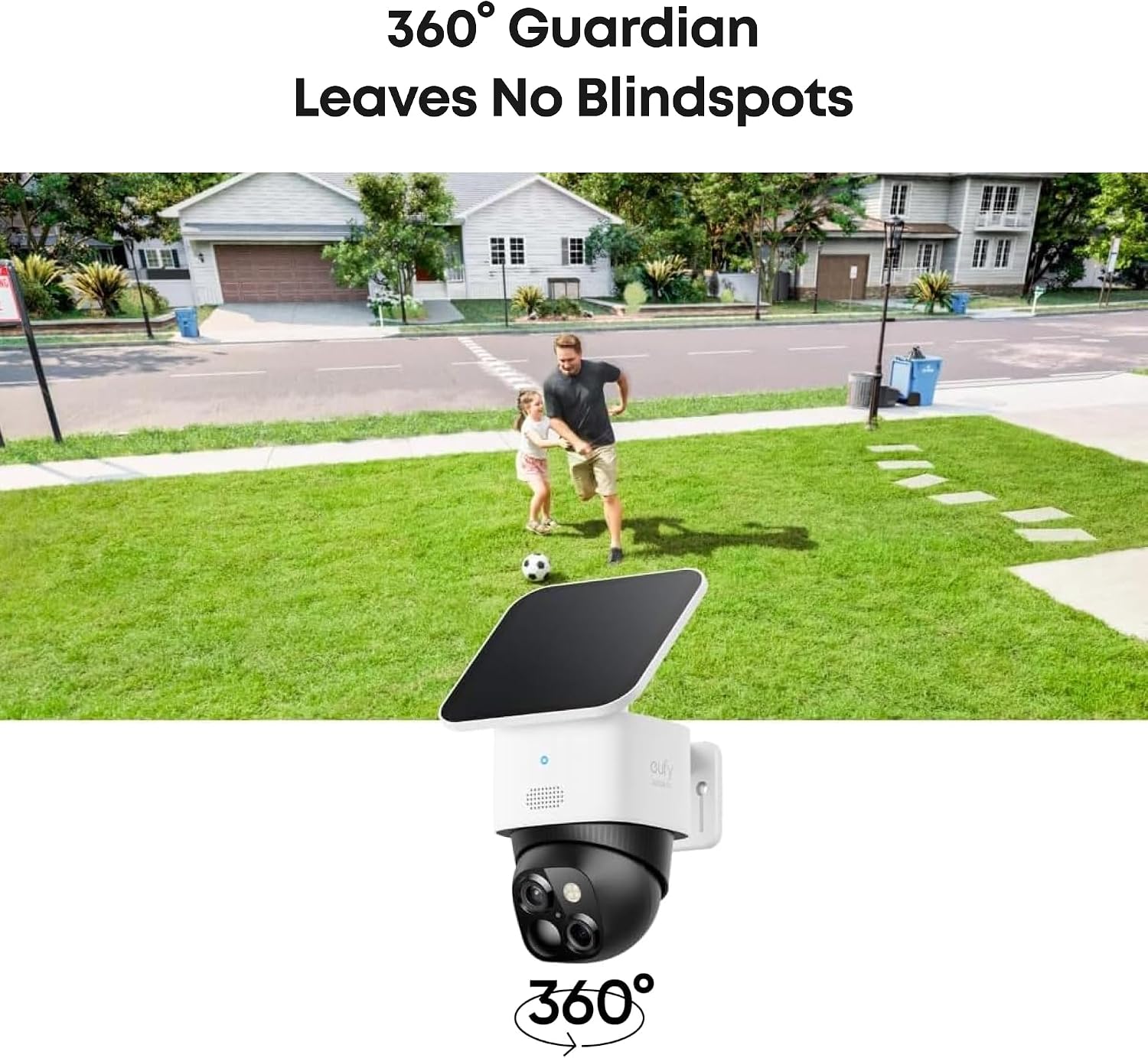 Detalle 2 de eufy Security 3K Dual Camera (Solocam S340): Outdoor Wireless dual‑camera security with solar power
