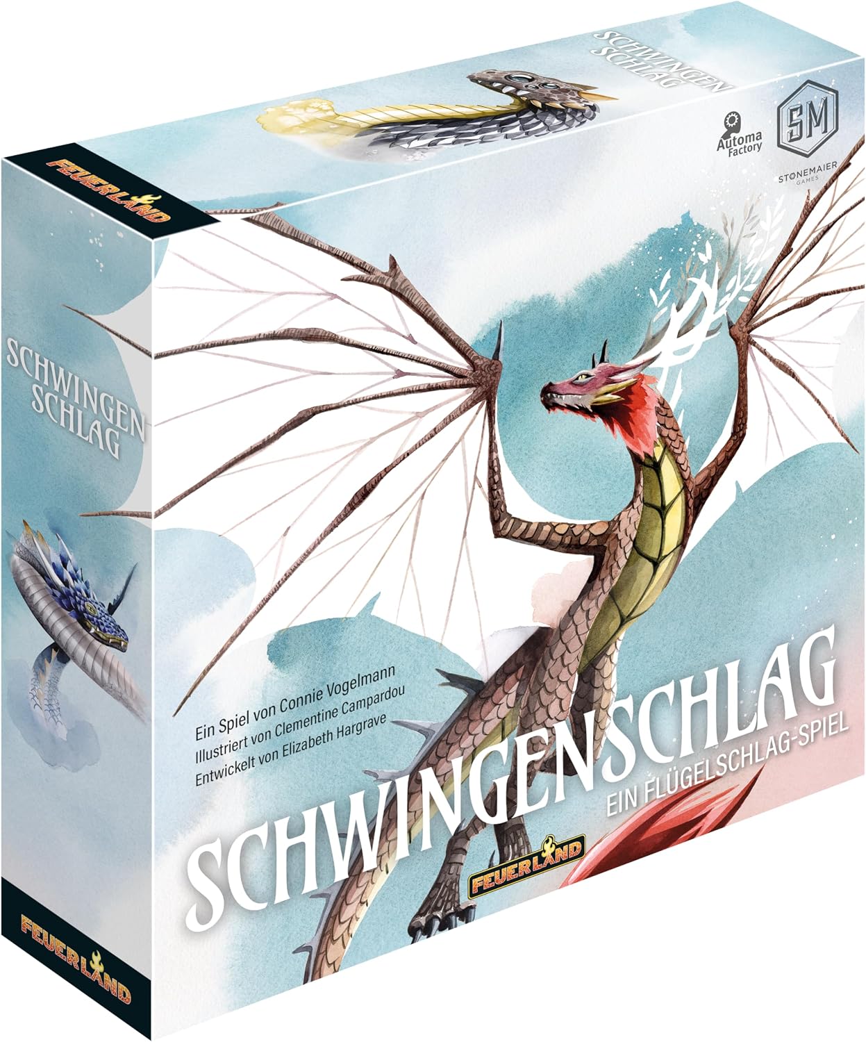 Detalle de Feuerland Spiele 31032 Schwingenschlag (grün) – inspiriert von Flügelschlag