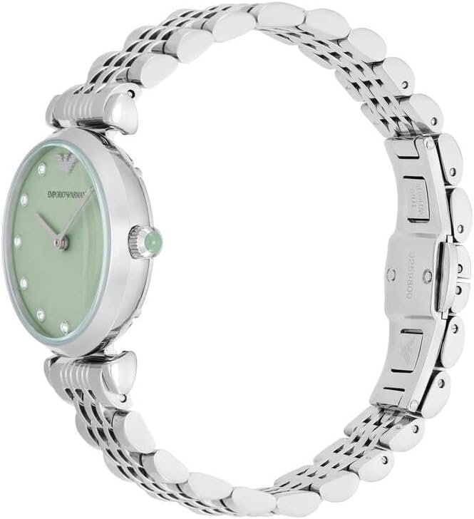 Thumbnail 2 de Emporio Armani Armbanduhr mit grünem Zifferblatt, 28-mm-Gehäuse und analoge Anzeige