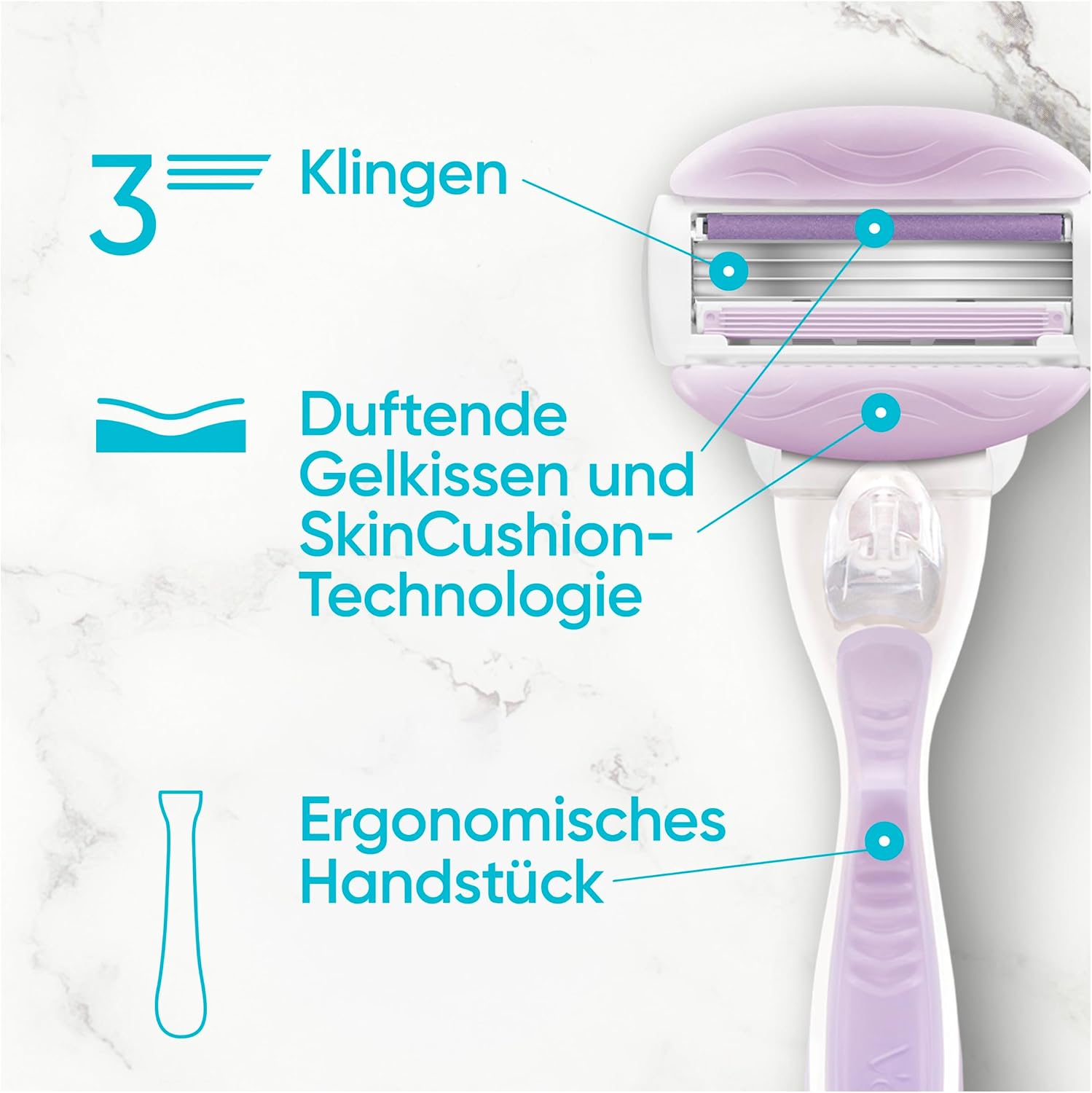 Detalle 2 de Gillette Venus ComfortGlide Breeze 10 Ersatzklingen