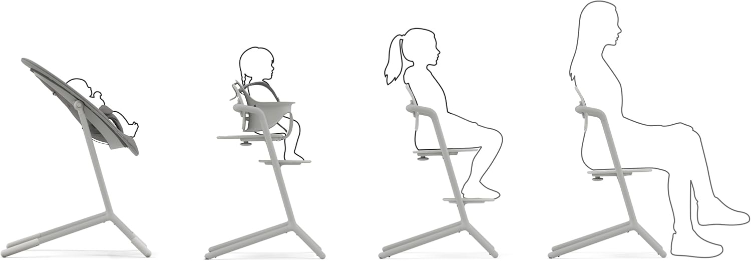 Detalle de CYBEX Gold LEMO High Chair 4-in-1 Set: A long-lasting, grow-with-child seating solution