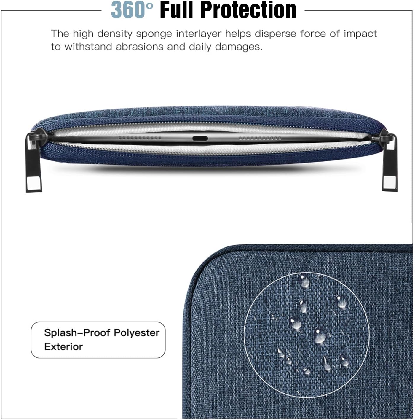Detalle de TiMOVO 13 Inch Tablet Sleeve for Pad Air 13" M3 (2025) and More