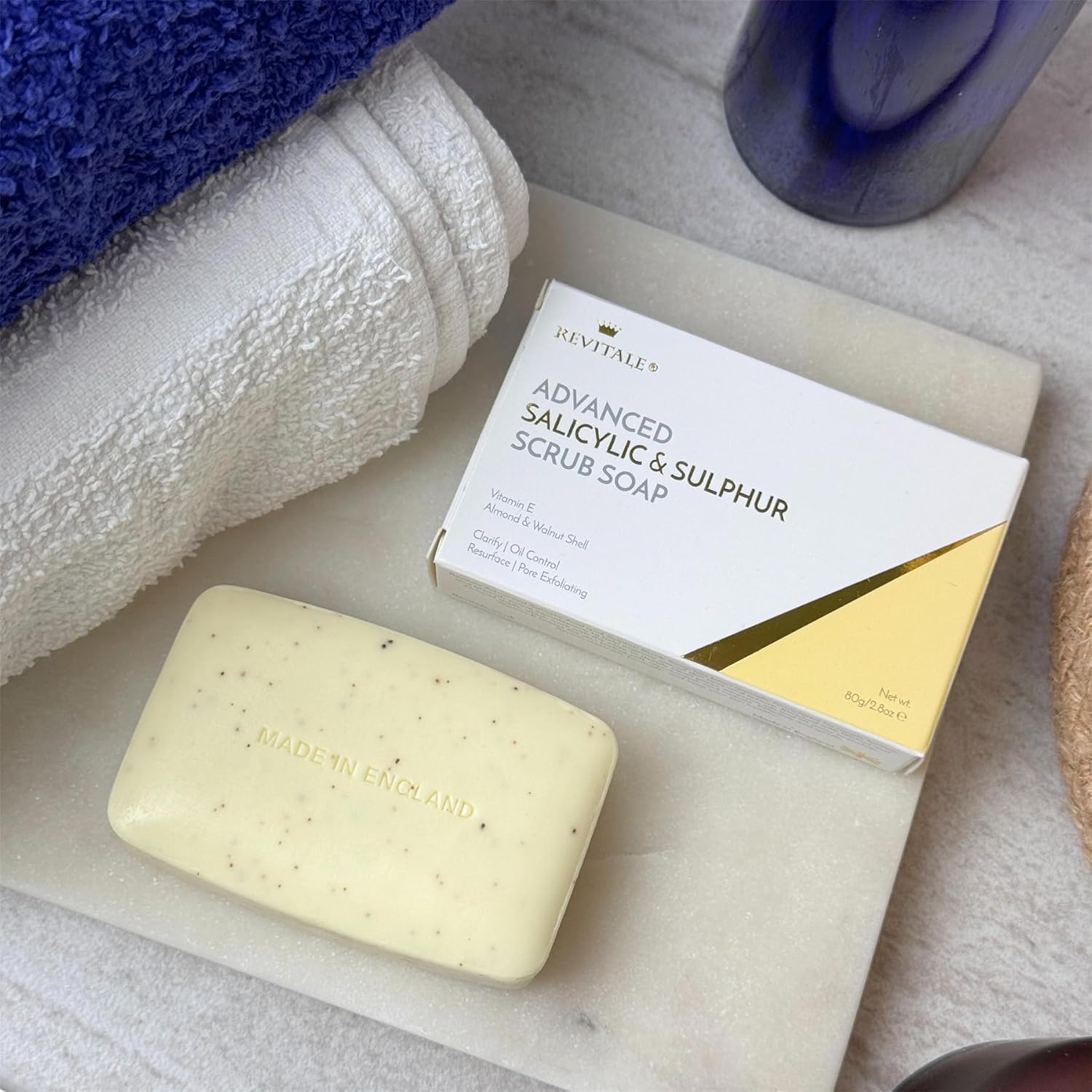 Detalle de Revitale Advanced BHA Salicylsäure- & Schwefel-Peelingseife – Klärende Peelingseife