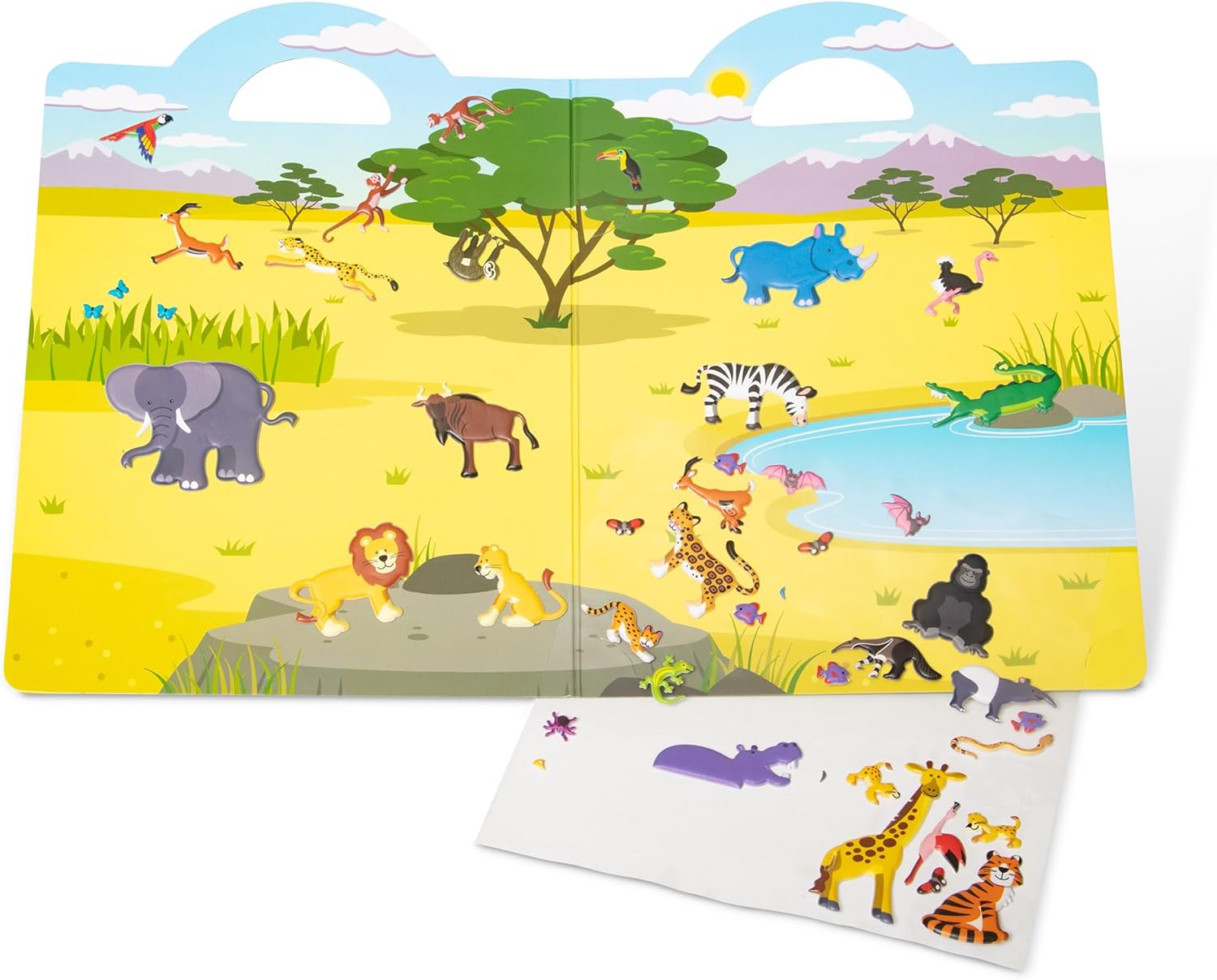 Thumbnail 2 de Melissa & Doug Libro adesivi attacca e stacca riutilizzabili Safari (4+ anni, certificati FSC)