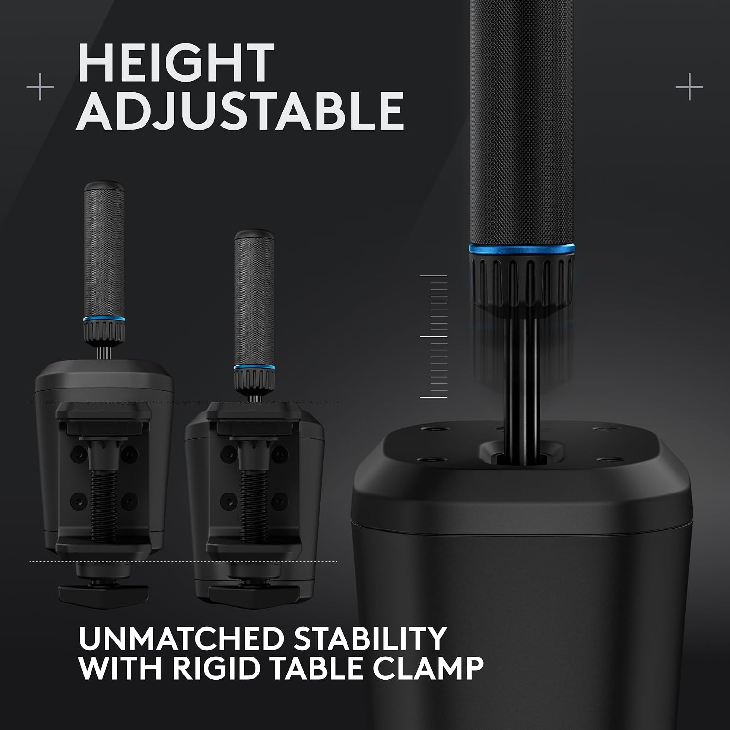 Detalle de Logitech G RS Shifter and Handbrake with Easy Mode-Switching: Height-Adjustable Handle for G and PRO Series Wheels