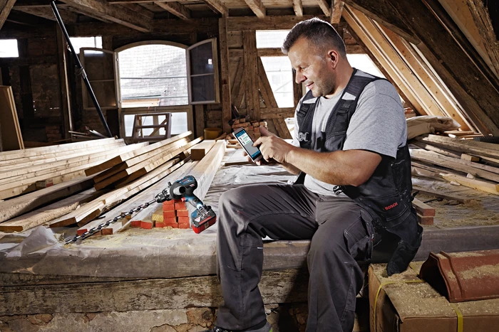 Detalle de Bosch Professional GSR 18V-110 C (ohne Akku) – Akku-Bohrschrauber im 18V-System