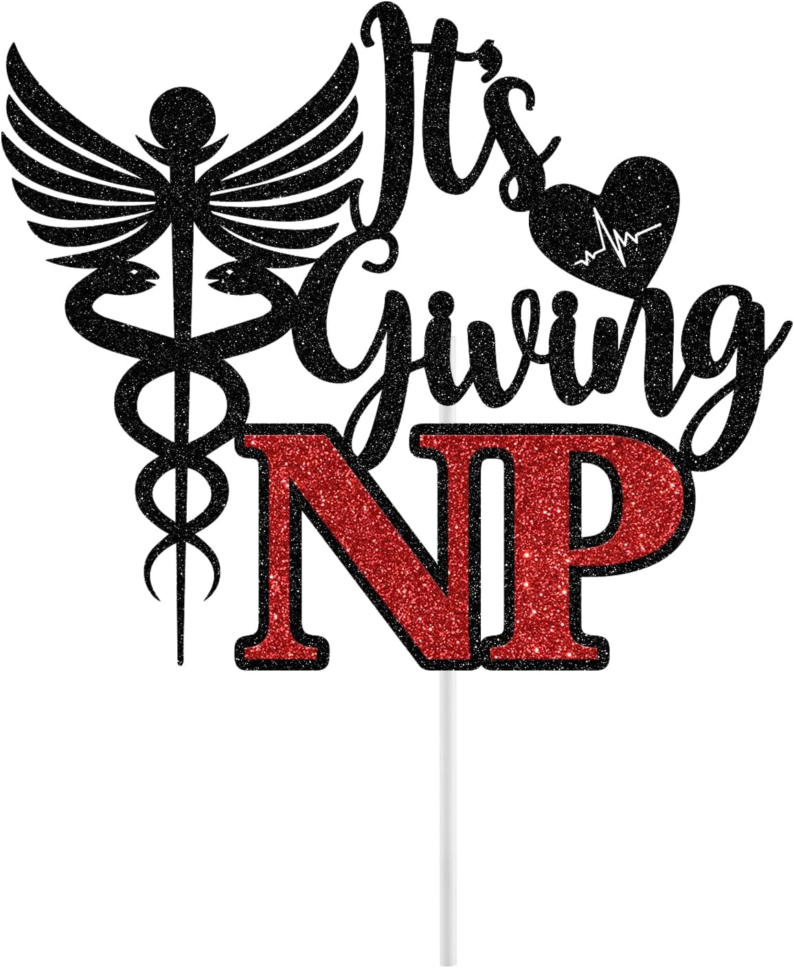 Thumbnail 6 de It's Giving NP Cake Topper, 5.4 x 5.6 inches