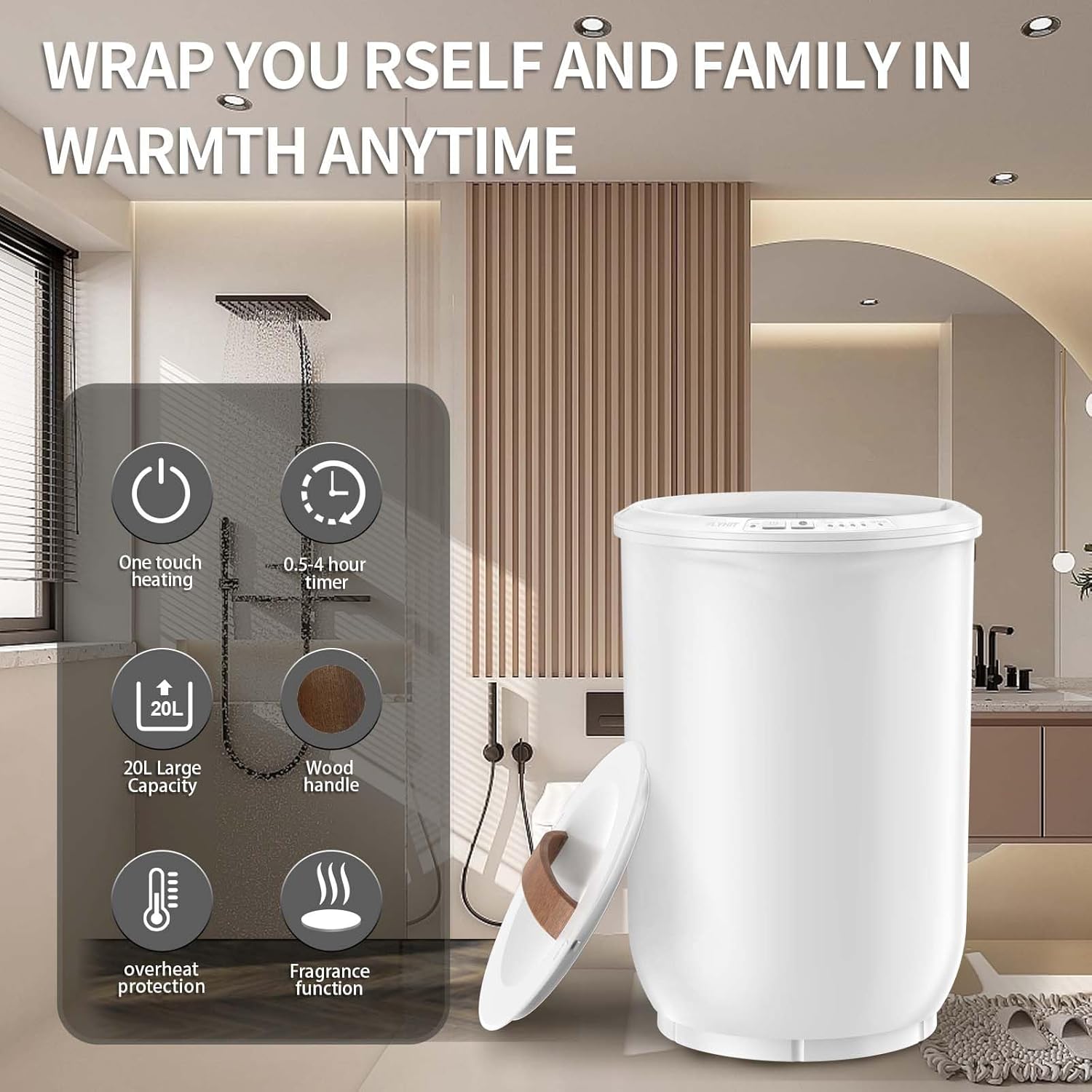 Thumbnail 2 de FLYHIT Large Towel Warmer 40"X70"