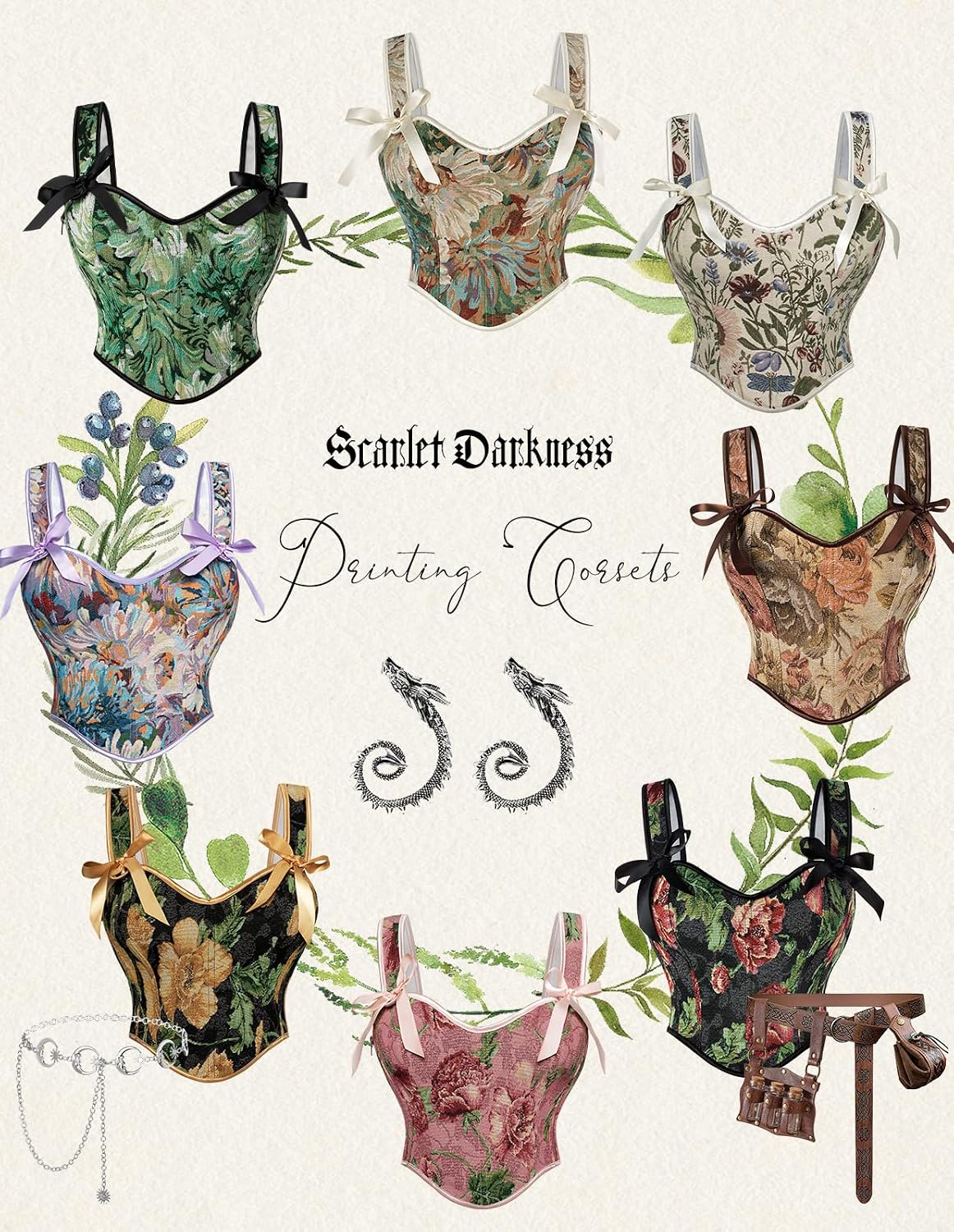 Detalle 2 de Scarlet Darkness Corset Top