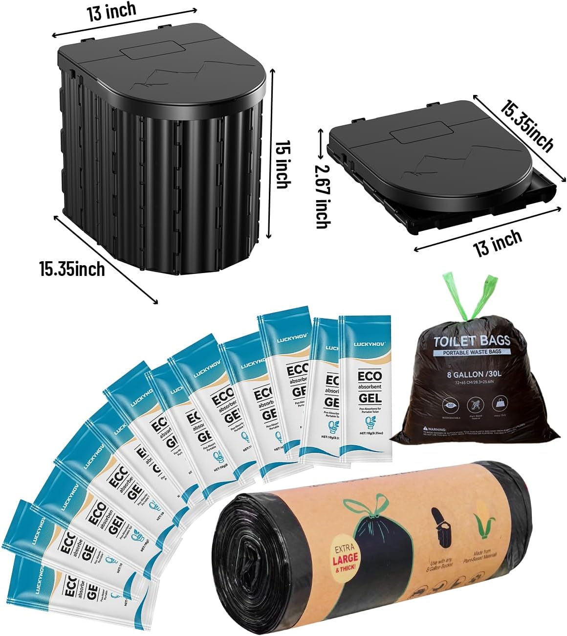 Thumbnail 6 de Portable Toilet Odorless Camping Toilet 🚽